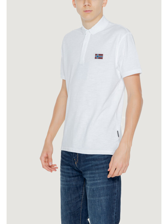 Napapijri Napapijri Polo EBEA 2 Bianco Casual Fit