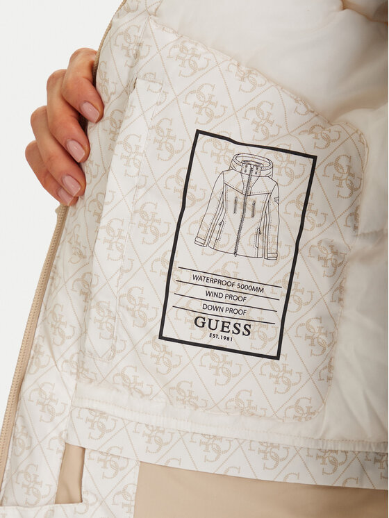 Guess Guess Lyžařská bunda W5BL77 W3272 Béžová Regular Fit