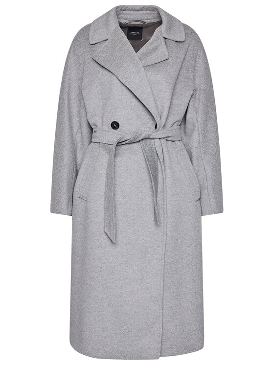 Weekend Max Mara Weekend Max Mara Palton de lână Resina 50160203 Gri Regular Fit
