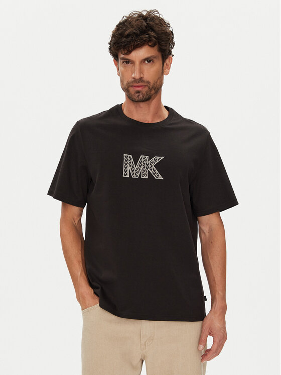 Michael Kors Michael Kors Marškinėliai CT552LN1V2 Juoda Regular Fit
