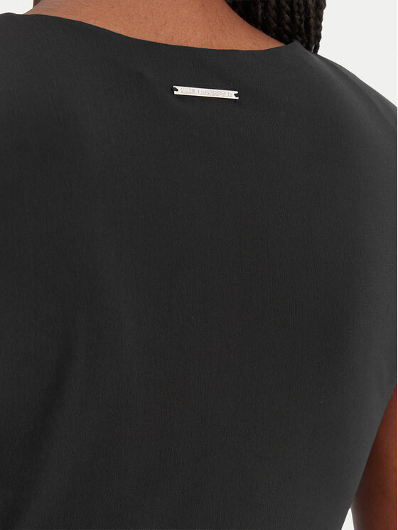 KARL LAGERFELD KARL LAGERFELD Cocktail obleka B1W13030 Črna Slim Fit