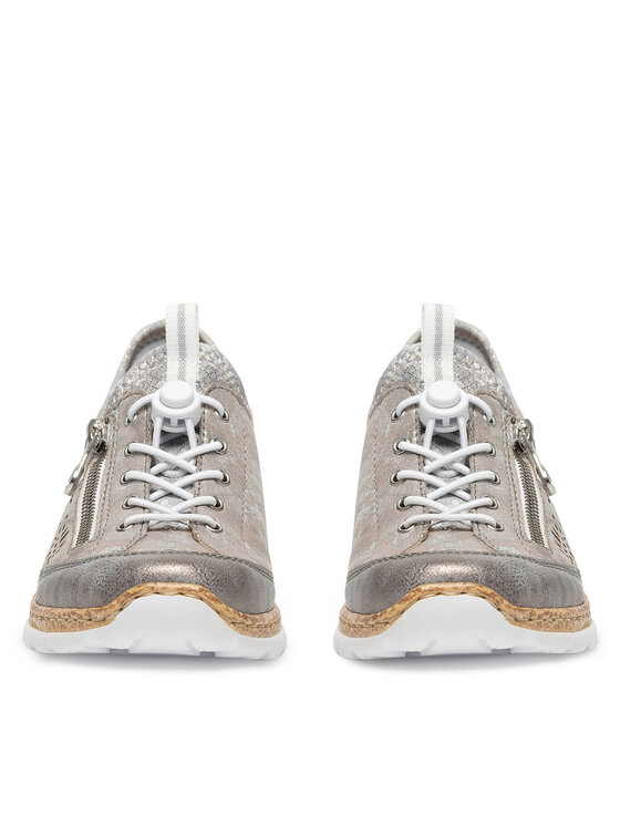 Rieker Rieker Półbuty N42K6-40 Szary