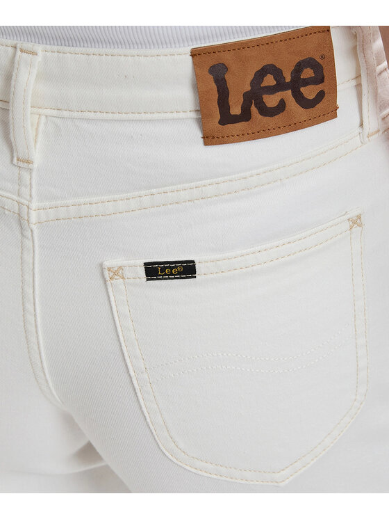 Lee Lee Jeansy HOPE Biały Loose Fit