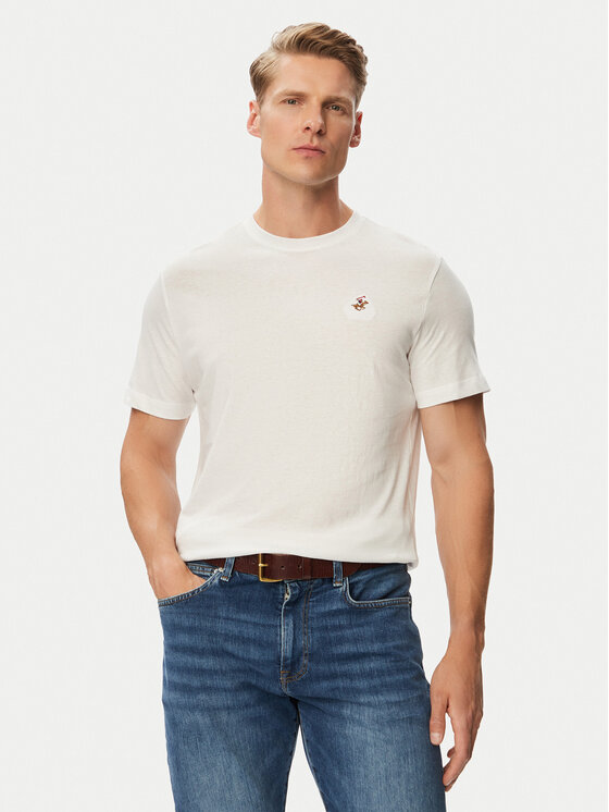 Beverly Hills Polo Club Beverly Hills Polo Club T-shirt P-SS26M-TS450030WHT Bijela Regular Fit