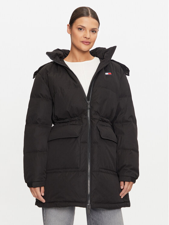 Tommy Jeans Giubbotto piumino Alaska DW0DW18821 Nero Regular Fit, taglia : S