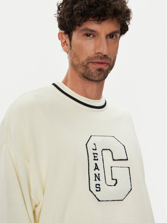 Guess Jeans Guess Jeans Džemper M5YR21 Z3HM1 Écru Regular Fit