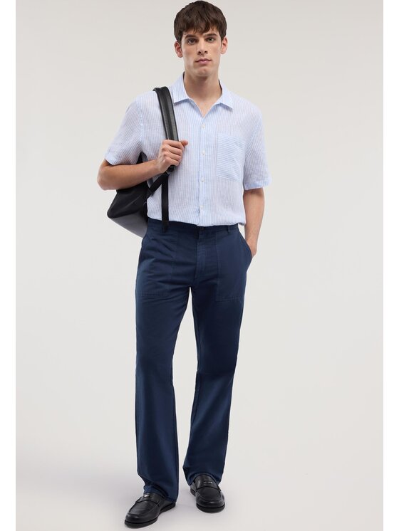Trussardi Trussardi Pantaloni di tessuto P721M100116N034 Blu Regular Fit