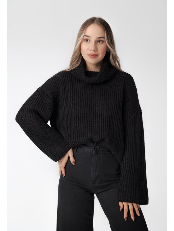 LAURELLA LAURELLA Svetr Laurella 6TU004299 Černá Regular Fit