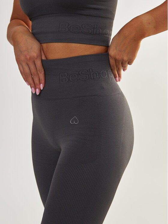 BeShaped BeShaped Legginsy Modelujące Body Boost Szary Shaping Fit