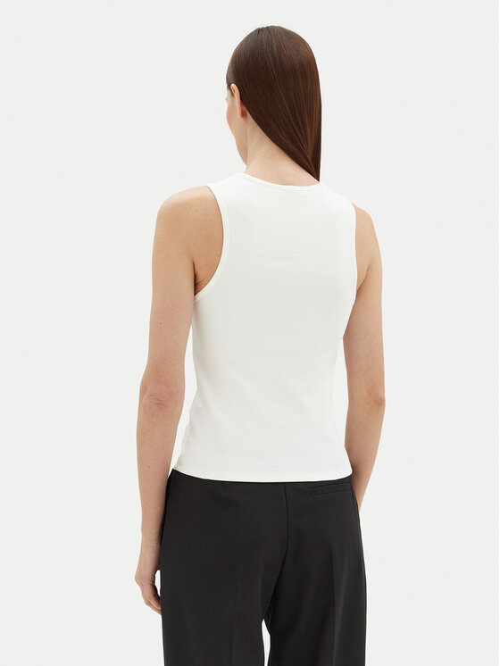 Tommy Hilfiger Tommy Hilfiger топ WW0WW44572 Екрю Slim Fit