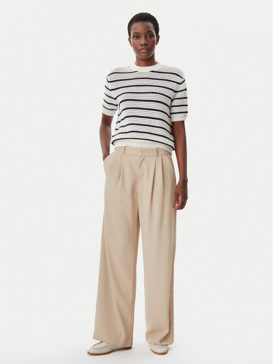 Tommy Hilfiger Tommy Hilfiger Пуловер Pointelle WW0WW45950 Бежов Regular Fit