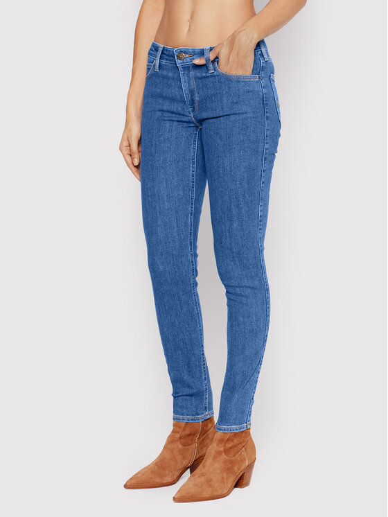 Lee Jeans hlače Scarlett L526OPWN Modra Skinny Fit