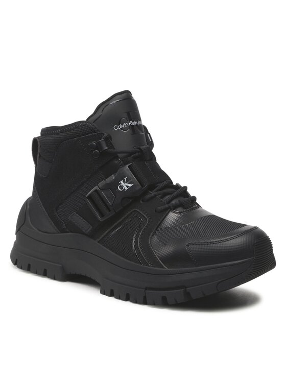 Calvin Klein Jeans Ботуши Hybrid Hiking Boot YM0YM00563 Черен