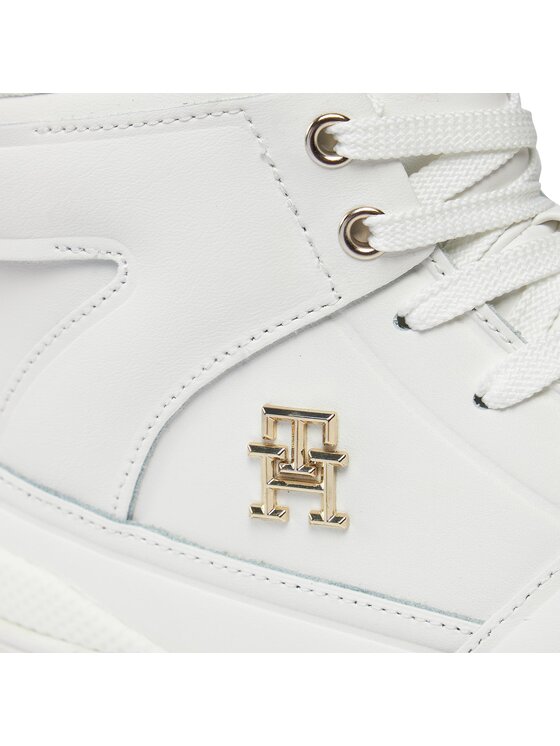 Tommy Hilfiger Tommy Hilfiger Snīkeri Th Basket Hi FW0FW07757 Écru
