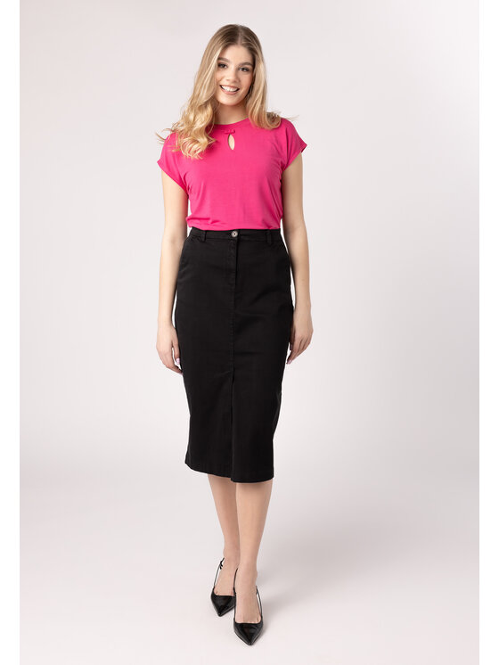 QUIOSQUE QUIOSQUE Sukňa Quiosque 7VS011299 Čierna Regular Fit