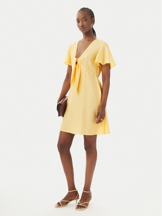 Vero Moda Vero Moda Kleid für den Alltag Vira 10340739 Gelb Regular Fit
