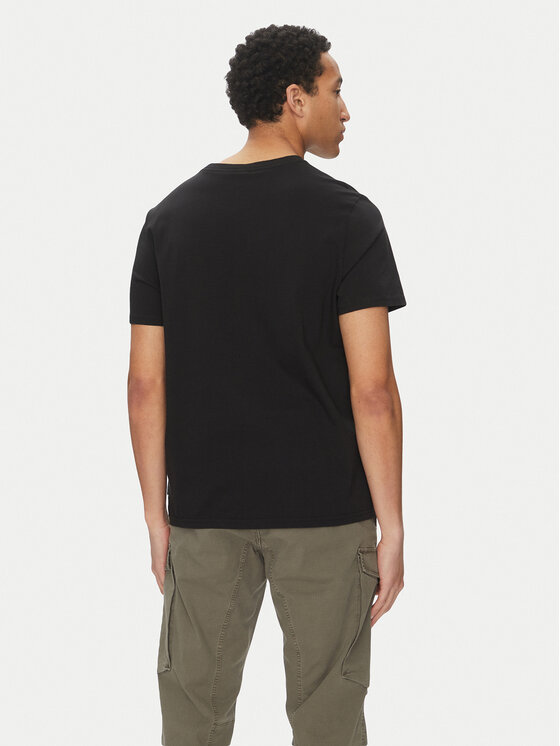 Moose Knuckles Moose Knuckles Tričko Duluth M15MT759 Čierna Regular Fit