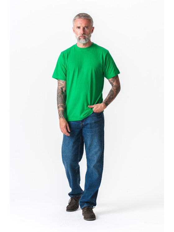 TeeShoppen TeeShoppen T-Shirt 'Oversized Collection' Zielony Oversize