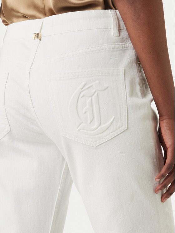 Just Cavalli Just Cavalli Jeansy 80PAB5F3 CEWCA Bílá Flare Fit