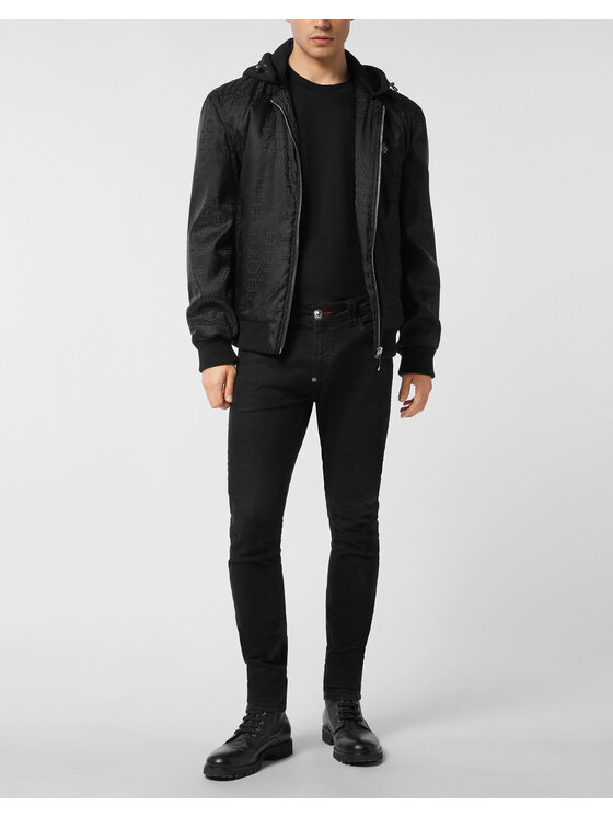 PHILIPP PLEIN PHILIPP PLEIN Bundy bomber 27017 Čierna Regular Fit