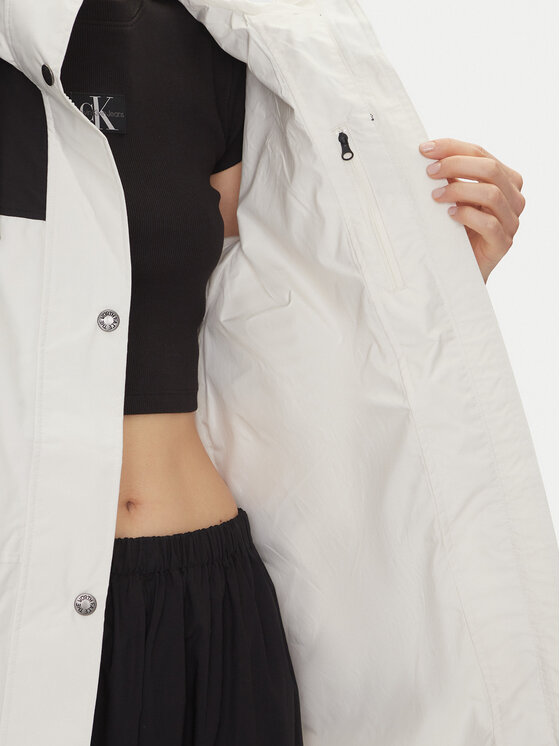 The North Face The North Face Parka Reign On NF0A8BCJ Εκρού Loose Fit