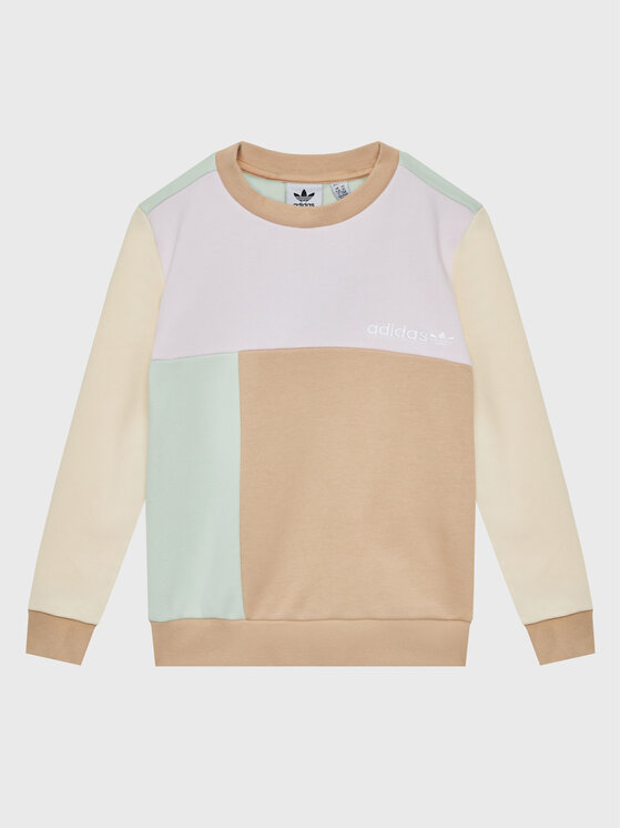 adidas adidas Mikina Colorblock HK9818 Barevná Regular Fit