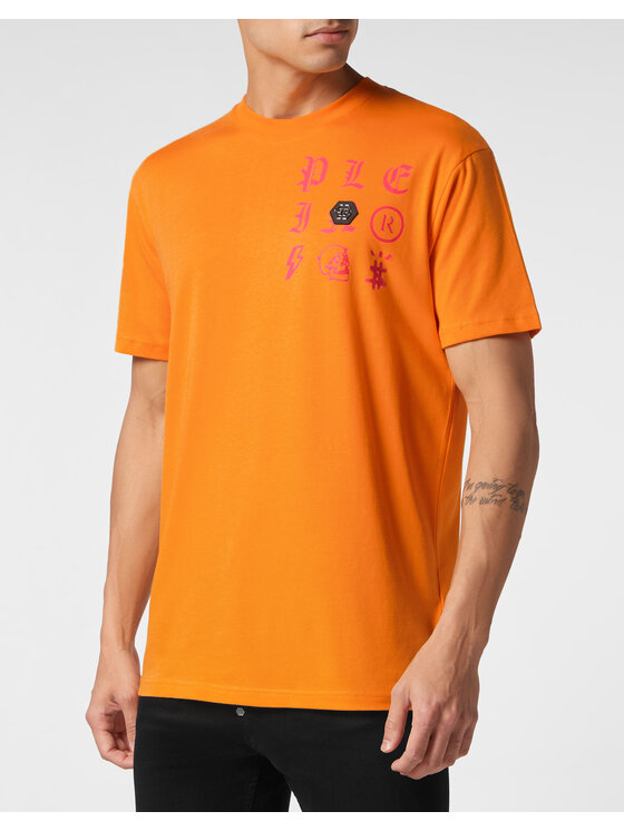 PHILIPP PLEIN PHILIPP PLEIN T-shirt 517 Arancione Regular Fit