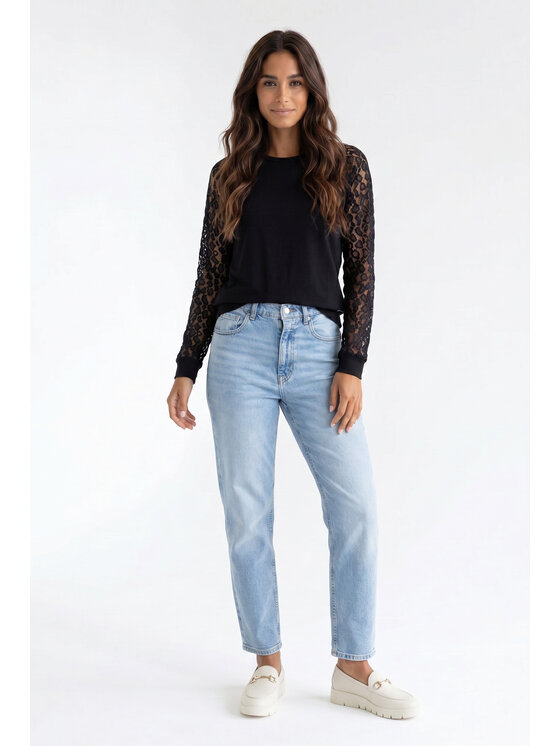 FIGL FIGL Blúzka M1352 Čierna Regular Fit