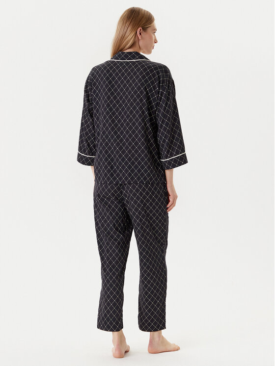 United Colors Of Benetton United Colors Of Benetton Πιτζάμα 4T3U3P00R Μαύρο Relaxed Fit