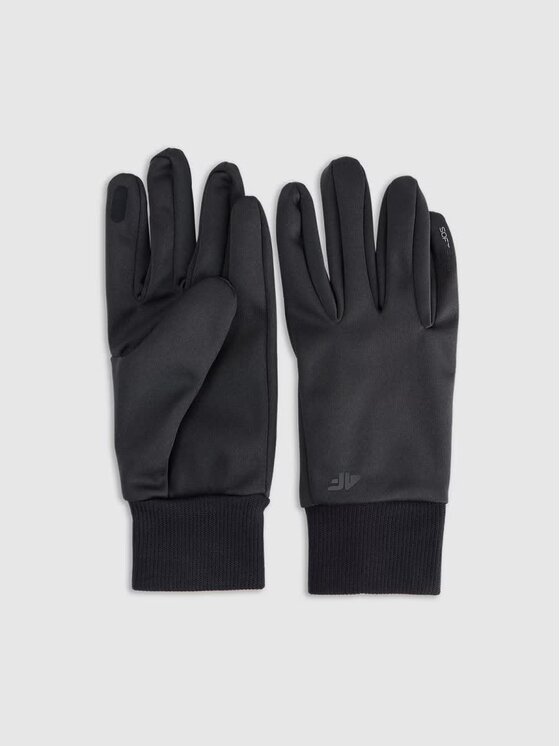 4F 4F Guanti da uomo 4FWMM00AFGLU183-20S Nero