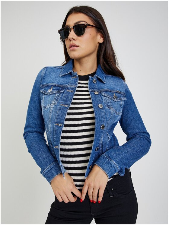 Orsay Orsay Kurtka jeansowa 821138-548000__36 Niebieski Regular Fit