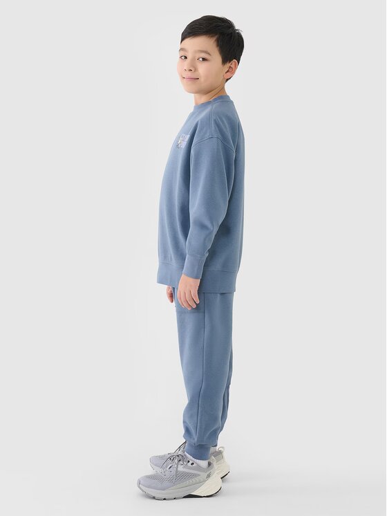 4F 4F Pantaloni da tuta 4FJRSS25TTROM1340-32S Blu Regular Fit