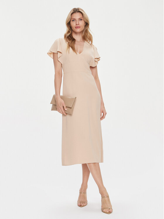 BOSS Boss Повсякденна сукня Dawinga 50488660 Бежевий Regular Fit