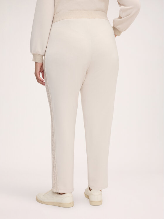 Fiorella Rubino Fiorella Rubino Spodnie materiałowe P886L002548N002 Biały Regular Fit