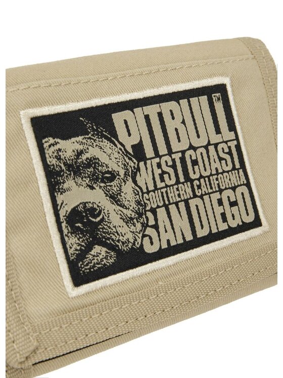 Pit Bull Pit Bull Portfel męski Portfel parciany Blood Dog uniwersalny Beżowy