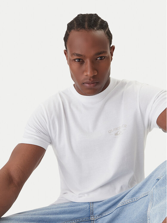 Quiksilver Quiksilver Тишърт Anchor EQYZT08178 Бял Regular Fit