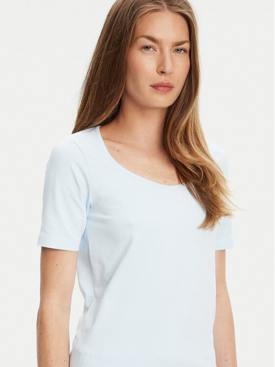 United Colors Of Benetton United Colors Of Benetton T-särk 3FJHD401P Sinine Slim Fit