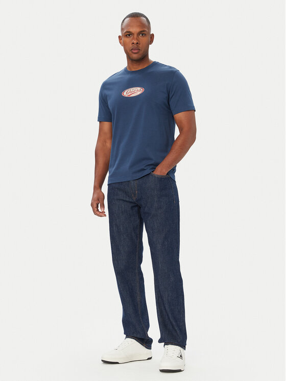 Guess Jeans Guess Jeans T-Shirt M6YI06 K3649 Granatowy Regular Fit