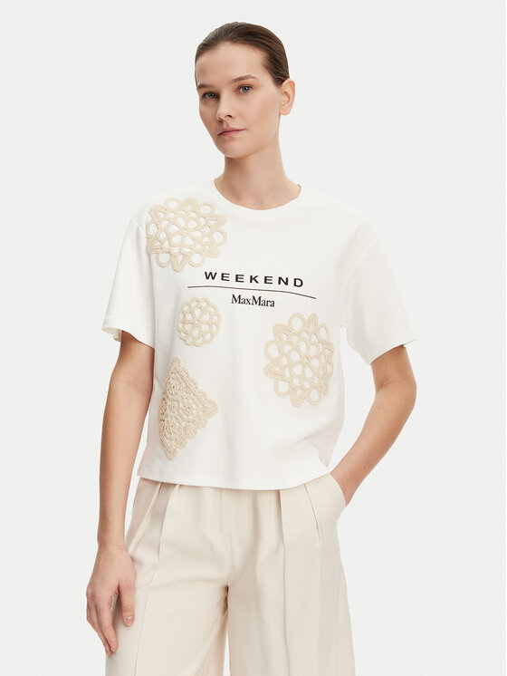 Weekend Max Mara T-Shirt Lecco 2515941052 Λευκό Boxy Fit