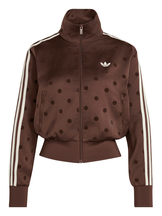 adidas adidas Bluza Satin Polka Dots Tt Track Top LI2855 Brązowy Regular Fit
