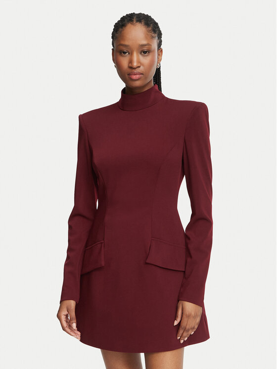 Bardot Bardot Koktejlové šaty Lizet 60764DB Bordová Slim Fit