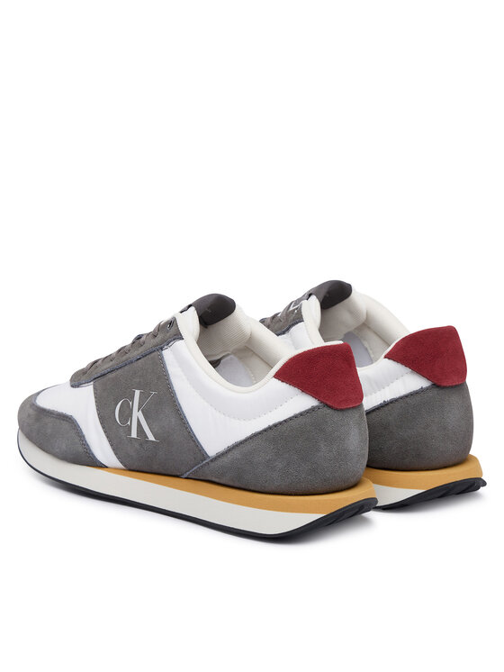 Calvin Klein Calvin Klein Tenisice Retro Runner Band Lth-Su HM0HM02212 Siva