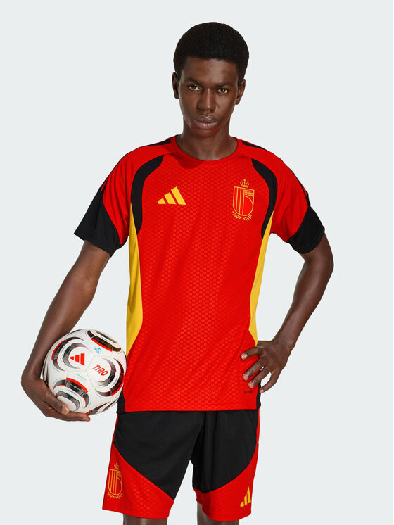 adidas adidas Koszulka techniczna Belgia Czerwony Slim Fit