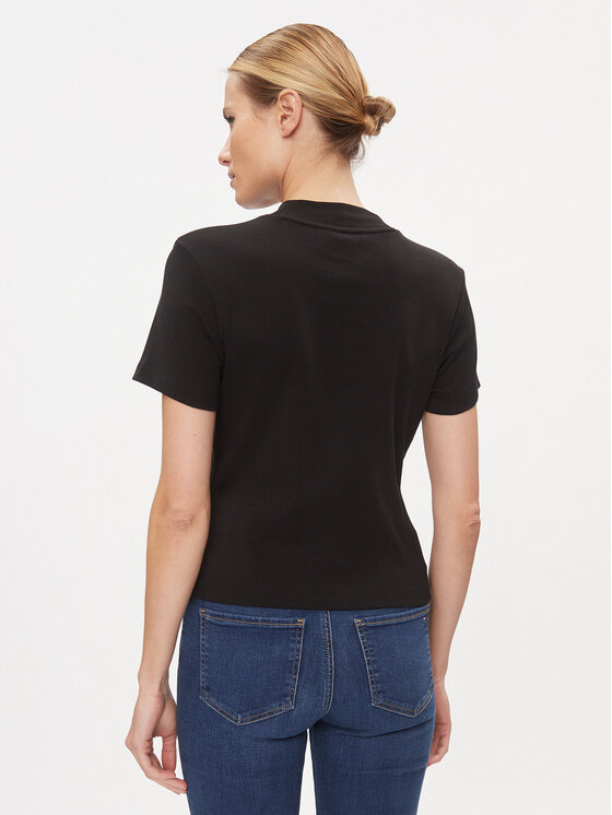 Tommy Hilfiger Tommy Hilfiger Тишърт New Cody WW0WW40586 Черен Slim Fit