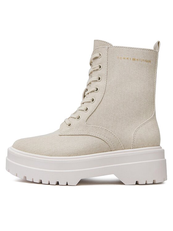Tommy Hilfiger Tommy Hilfiger Planinarske cipele Feminine Essential Canvas FW0FW07357 Bež