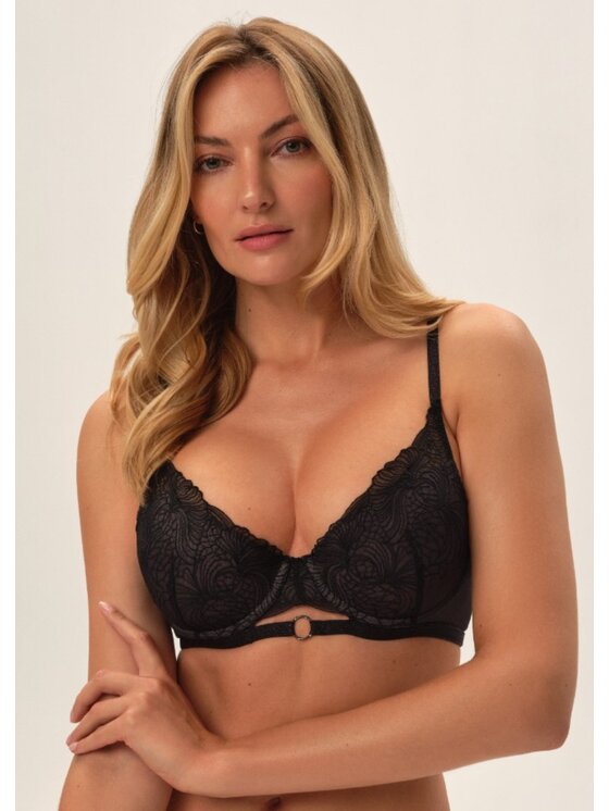 Esotiq Esotiq Biustonosz push-up 41802 Czarny