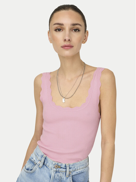 JDY JDY Топ Nanna 15290585 Чорний Slim Fit