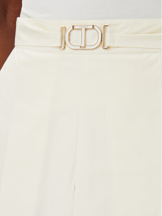 TWINSET TWINSET Trapezförmiger Rock 251TT202C Beige Regular Fit