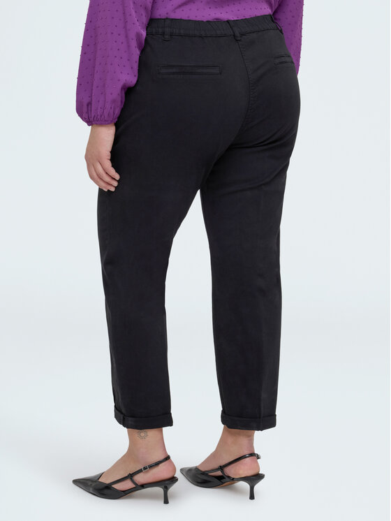 Fiorella Rubino Fiorella Rubino Spodnie materiałowe P712T005165N033 Czarny Regular Fit