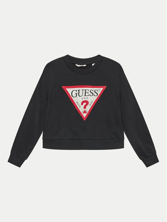 Guess Guess Суитшърт J4YQ22 KA6R3 Черен Classic Fit